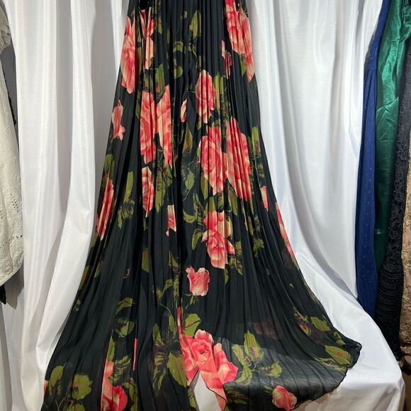 ANTHROPOLOGIE EMELINE FLORAL MAXI DRESS NEW MEDIUM - Picture 4 of 7